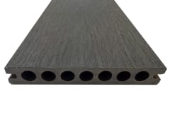 Deck reversible Co-extruido WPC 148x22x2200 mm Gris grafito - Chocolate