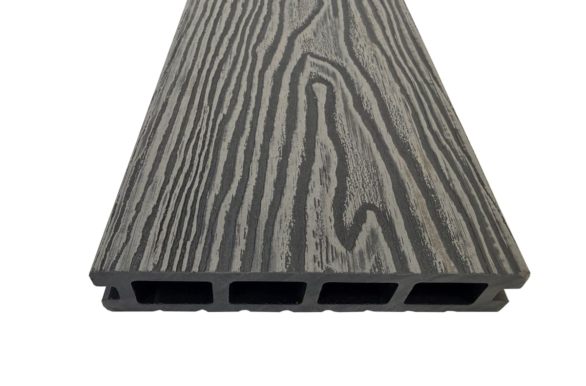 Deck WPC 140x25x2200 mm 3D - Gris Grafito1