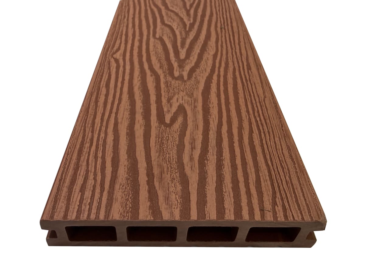 Deck WPC 140x25x2200 mm 3D - Nogal1