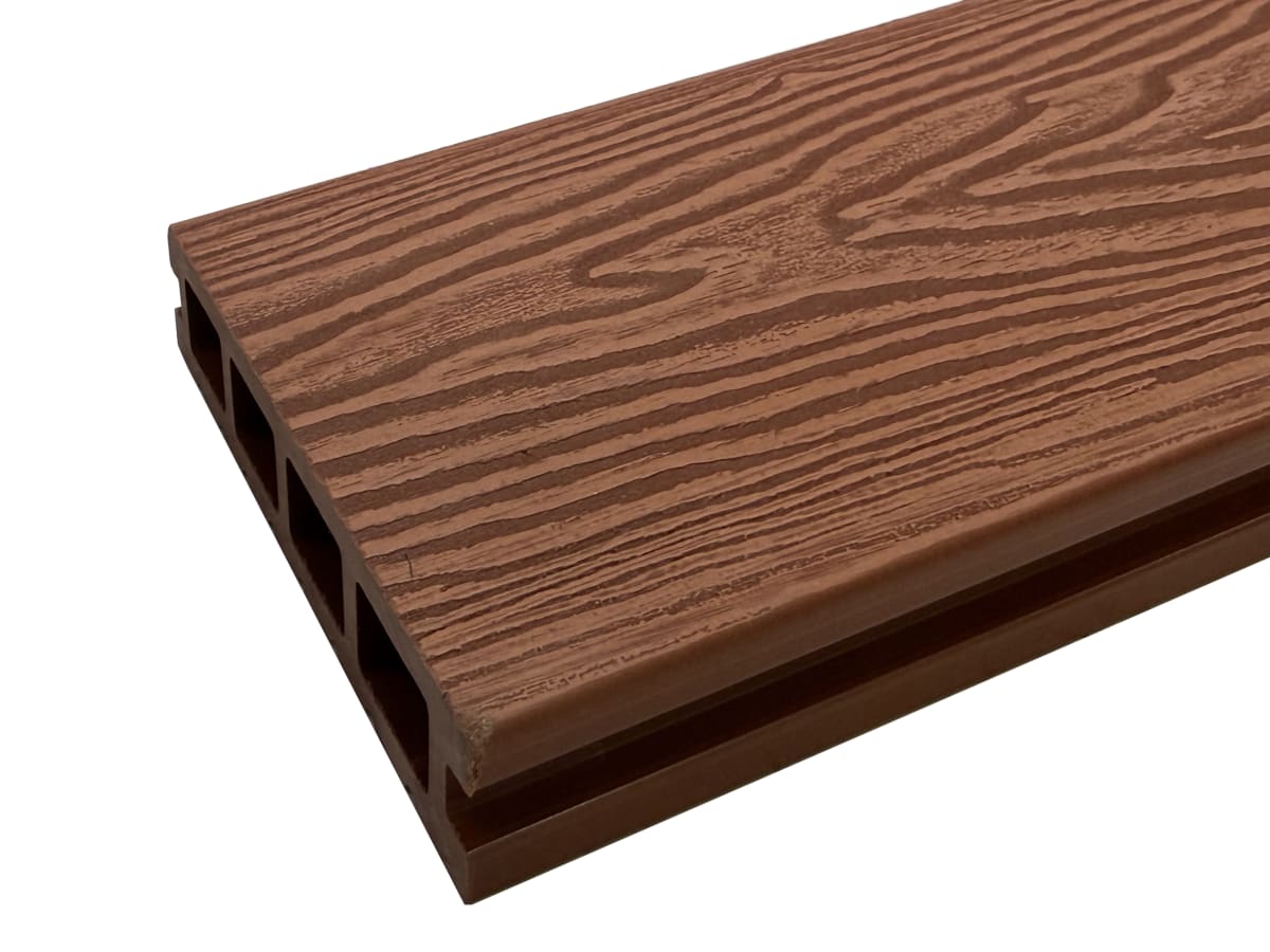 Deck WPC 140x25x2200 mm 3D - Nogal2