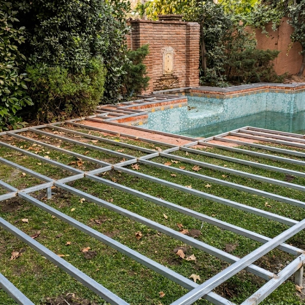 Perfil cuadrado galvanizado 40x40x1,5 mm x 5800 mm4