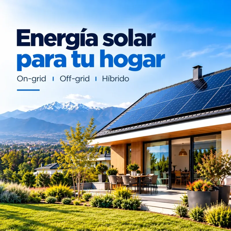 Paneles solares para casas en Chile: cómo elegir entre un sistema on-grid, off-grid o híbrido