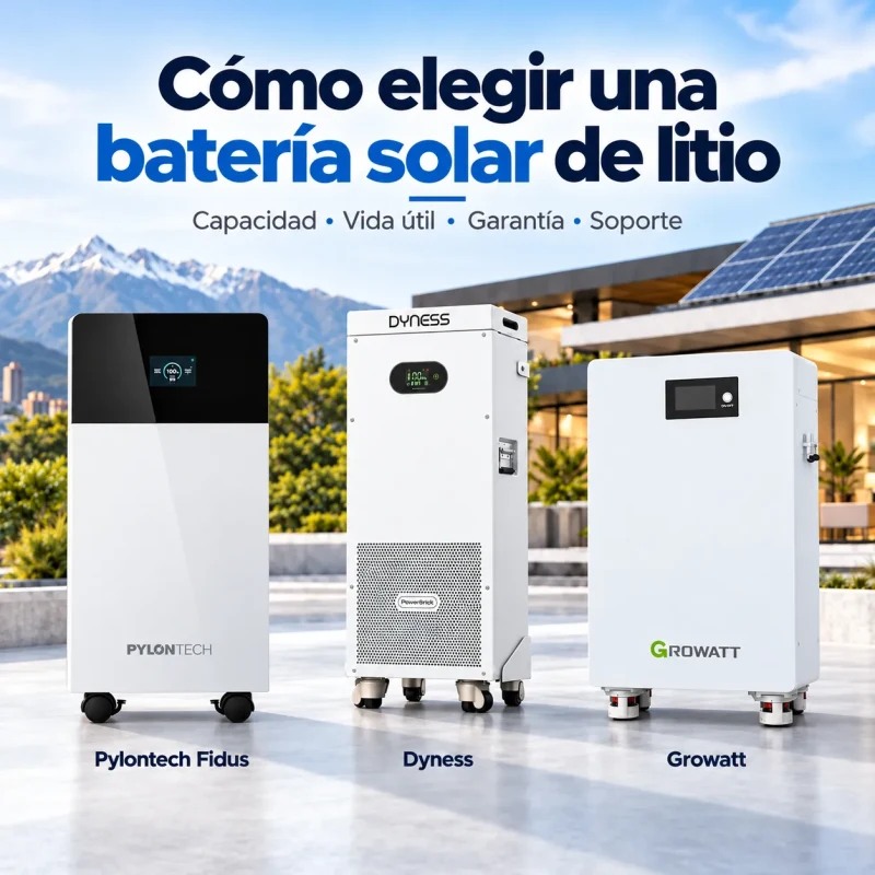 Cómo elegir una batería solar de litio en Chile