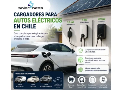Cargadores para autos eléctricos en Chile: guía completa para elegir e instalar un cargador en casa
