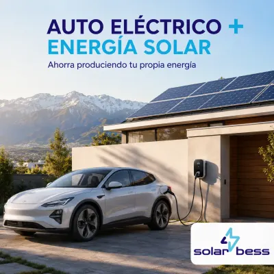 Auto eléctrico + energía solar en Chile: cuánto puedes ahorrar produciendo tu propia energía