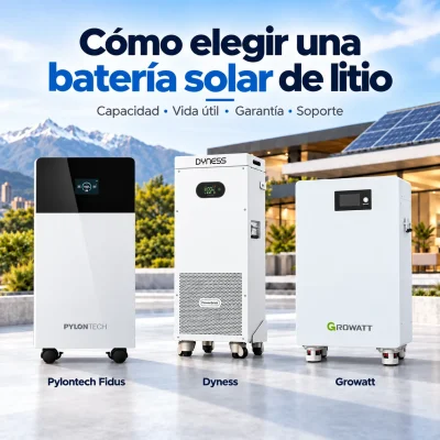 Cómo elegir una batería solar de litio en Chile