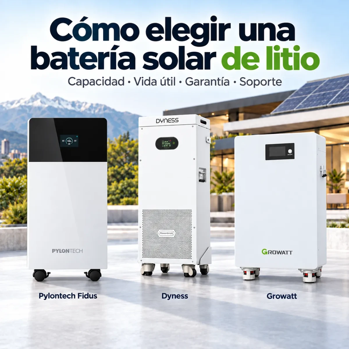 Cómo elegir una batería solar de litio en Chile