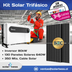 Kit On Grid Trifásico 80kW Growatt AFCI