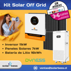 Kit Solar Off Grid 11kW Litio con Inversor Natpower