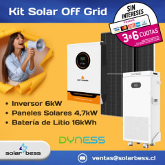Kit Solar Off Grid 6000W Litio con Inversor Natpower