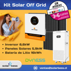 Kit Solar Off Grid 8000W Litio con Inversor Natpower