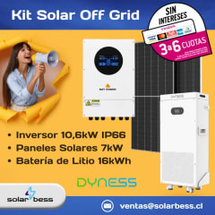 Kit Solar Off Grid 10kW Litio con Inversor Natpower