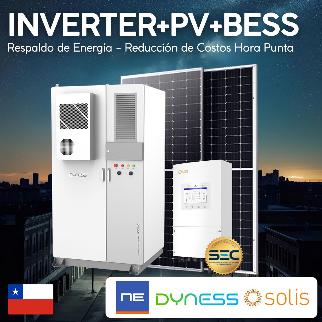 Inversor Hibrido 50kW Solis + BESS 100kWh Dyness1