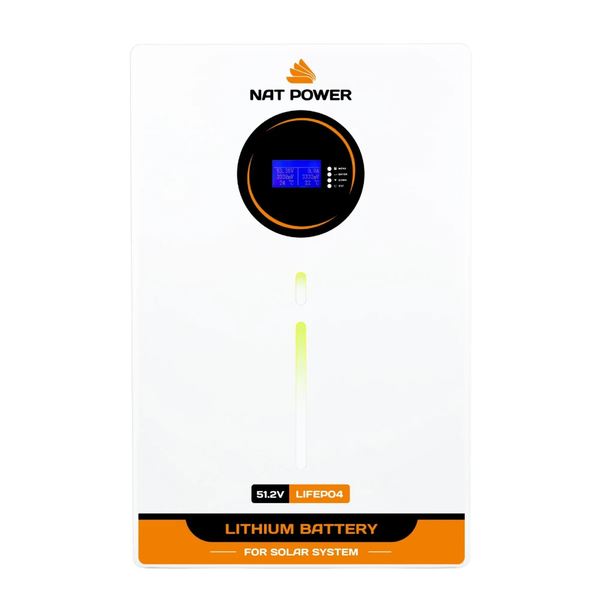 Batería de Litio 100Ah 5.12kWh 51.2V NAT POWER1