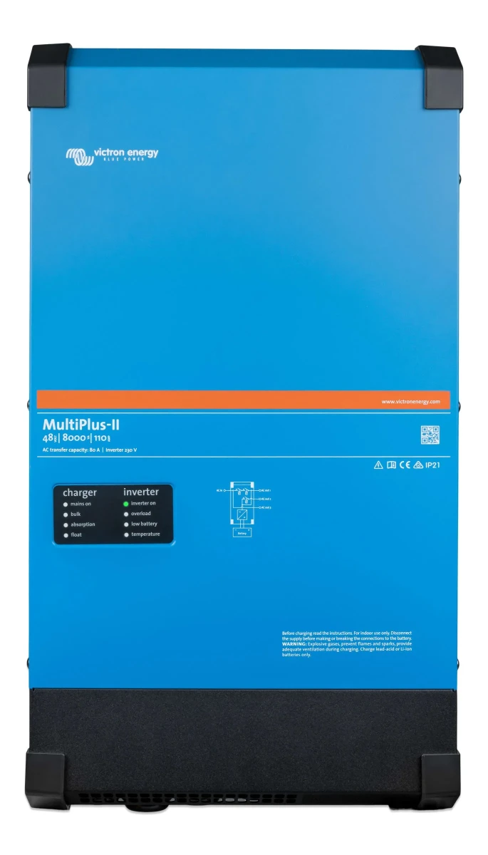 Inversor Cargador Victron Multiplus II 8000VA 48V 230V 50Hz carga 100A, conmutación 100A1