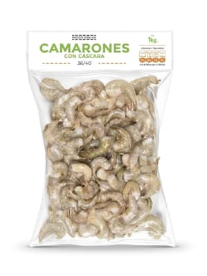 Camarón Crudo Pelado DesVenado 36/40 1 Kg.1