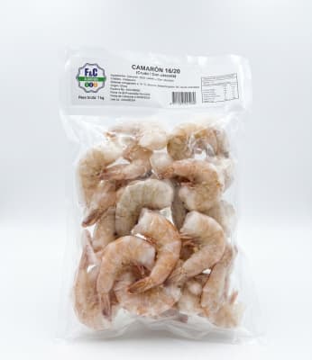 Camarón Crudo Cáscara 16/20 Kilo1