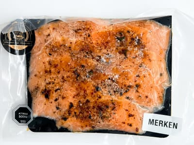 Salmón slice Ahumado en frio Merken  200 grs.1