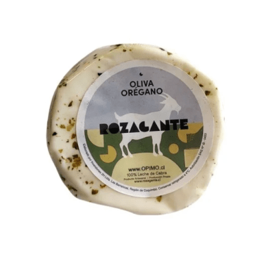 Queso Cabra Rozogante Oliva orégano Rueda 200 grs.1