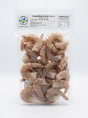 Camarón crudo cáscara 21/25 1 kg.