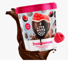 Frambuesa con chocolate amargo LiveMore