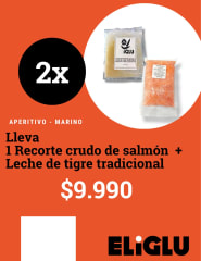 pack recorte de salmon + leche de tigre tradicional