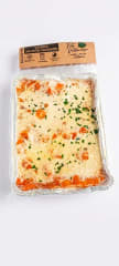 Lasaña Salmón camarón 700 Grs.