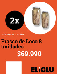 Pack frascos de loco 8 unidades