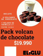 Pack volcan de chocolate