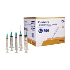 Jeringa Hipodérmica 5 CC unidad