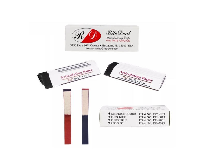 Papel Articular Recto Cuadernillo Rite Dent1