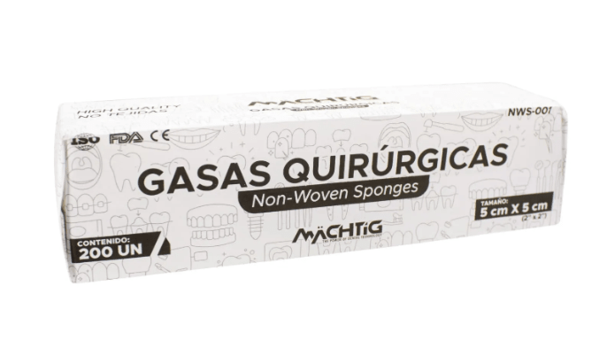 Gasas Quirúrgicas Non Woven 5x5 Machtig1