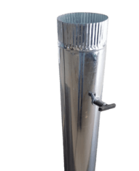 TUBO GALV. C/TEMPLADOR 0,8 MM x 4,5