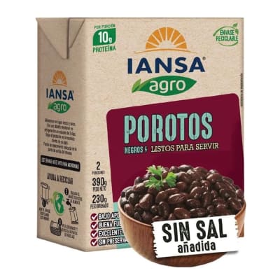 (12) POROTOS NEGROS TETRA IANSA 380 GR