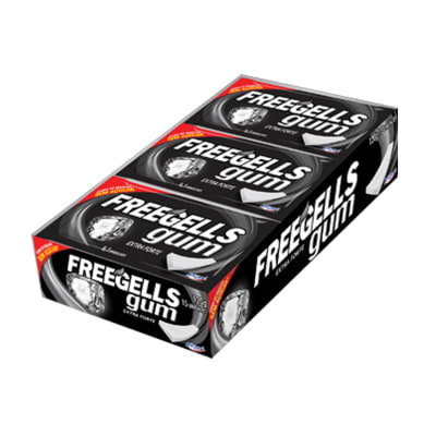 (C12) CHICLE FREEGELLS EXTRA FUERTE 120GR X 15U.