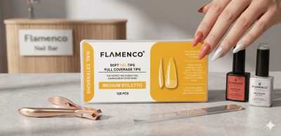 SOFT GEL TIPS MEDIUM STILETTO1