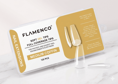 SOFT GEL TIPS MEDIUM COFFIN1