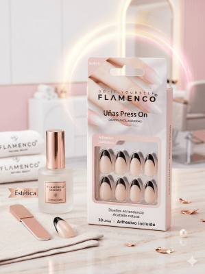 UÑAS PRESS ON Francesa Black1