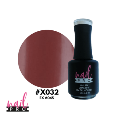 Esmalte Permanente X032 (ex045) Café toque rojizo1