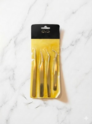 SET 4 PINZAS PARA EXTENSIÓN DE PESTAÑAS1