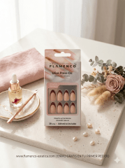 UÑAS PRESS ON Classic Burgundy