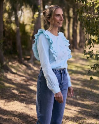 Blusa Orla turquesa1