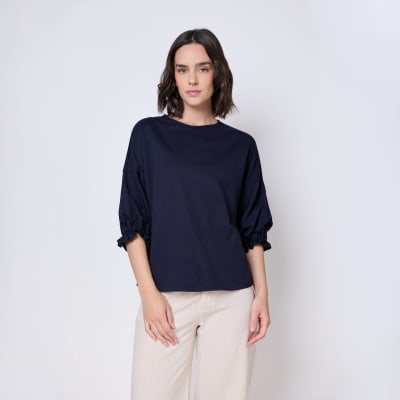 Polera Aura azul1