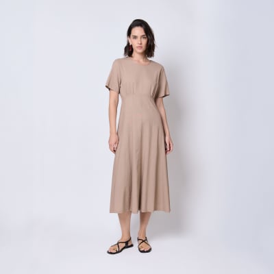 Vestido Calma Taupe1