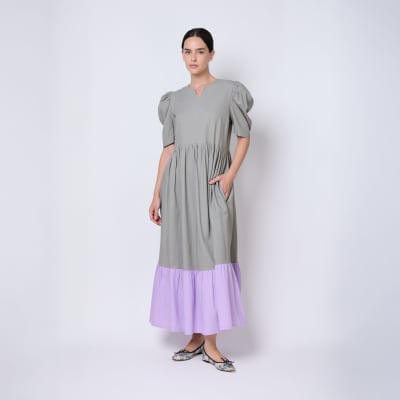 Vestido Senda salvia gris1