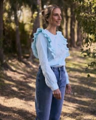 Blusa Orla turquesa