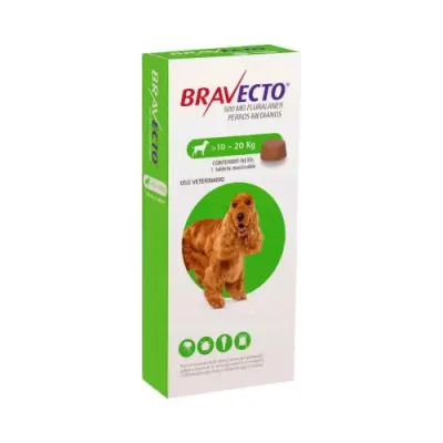 BRAVECTO 500MG (10 A 20KG) 1 TABLETA1