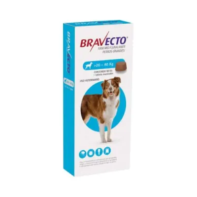 BRAVECTO 1000MG (20 A 40KG) 1 TABLETA1