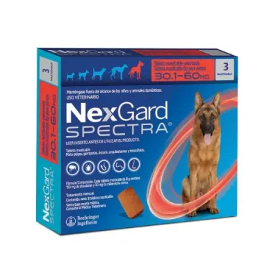 NEXGARD SPECTRA XL (30 A 60KG) 3 TABLETAS1