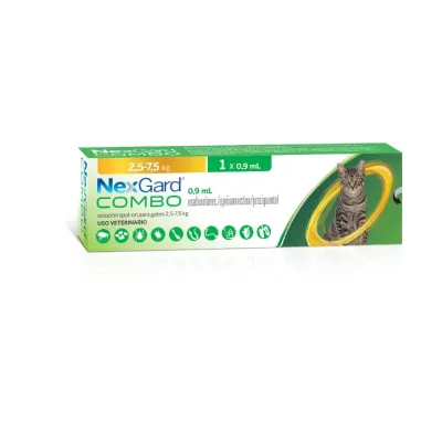 NEXGARD COMBO GATO 0.9ML (2.5 A 7.5 KG)1